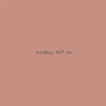 monday, 5:17 pm
