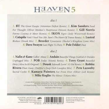 Heaven: Deep Trance Essentials 5 by Various Artists - album cover