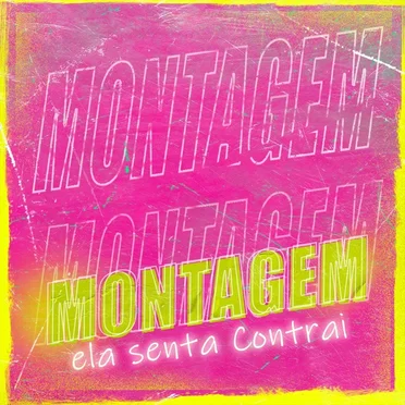 Montagem ela senta contrai