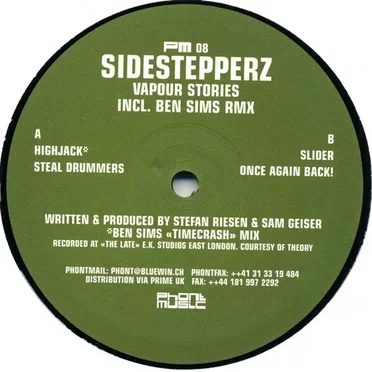 Vapour Stories by Sidestepperz - album cover