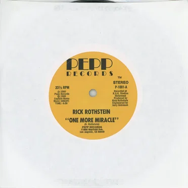 One More Miracle / It's All Downhill From Here by Rick Rothstein - album cover