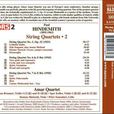 String Quartets, Volume 2: String Quartets nos. 5, 6 and 7