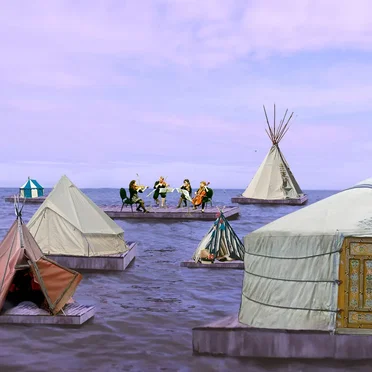Solar Powered Moon Town