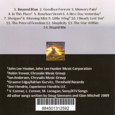 Beyond Blue by Doug Simmons & Glen Mitchell Band - album cover