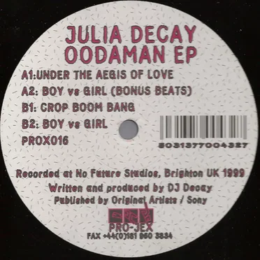 Oodaman EP by Julia Decay - album cover