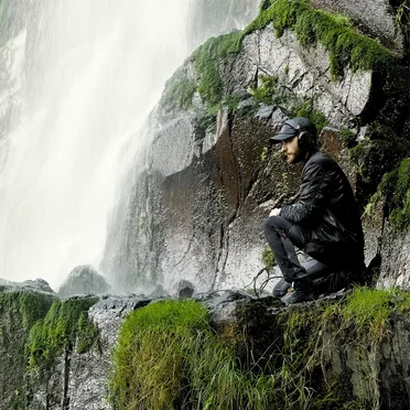 Waterfall in an Alsatian Forest