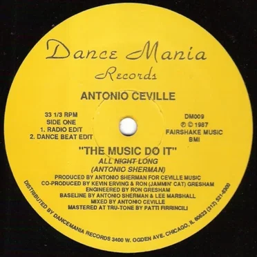 The Music Do It (All Night Long) by Antonio Ceville - album cover