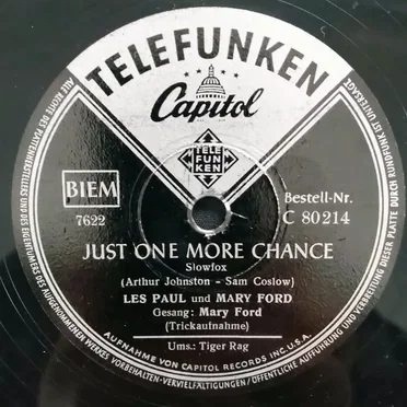 Just One More Chance / Tiger Rag
