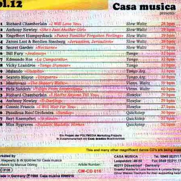 Casa Musica, Volume 12: The Best of Ballroom Music, Part 5 by Various Artists - album cover
