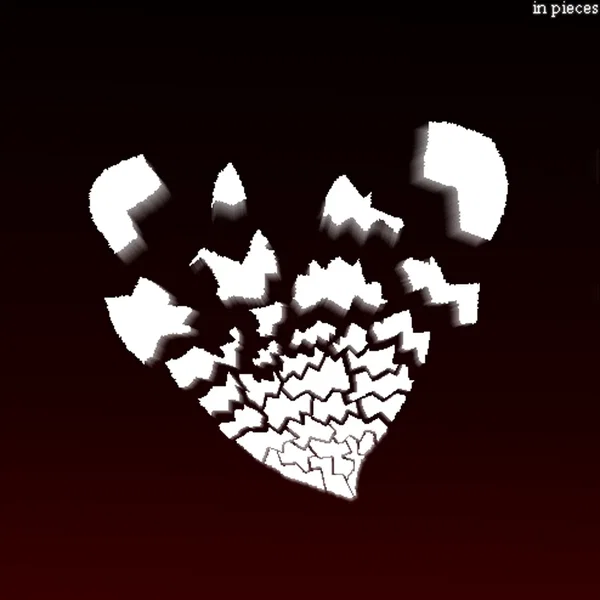 in pieces