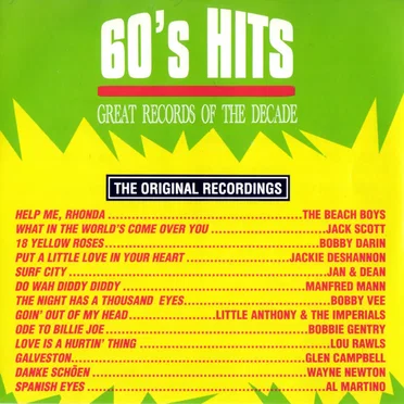 60's Hits: Great Records of the Decade by Various Artists - album cover