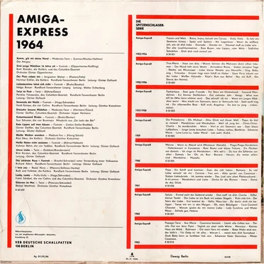 AMIGA-Express 1964 - Spitzenschlager des Jahres by Various Artists - album cover