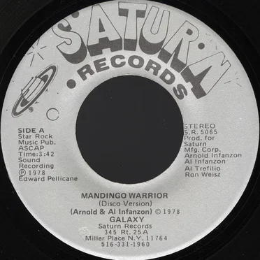 Mandingo Warrior (disco version) / Self Made Man by Galaxy - album cover