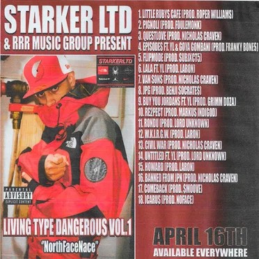 LIVING TYPE DANGEROUS Vol. 1 "North Face Nace" by Starker - album cover