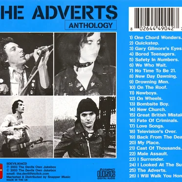 Anthology by The Adverts - album cover