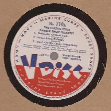 Sidewalks of New York / Sweet Rosie O’ Grady / Don’t Cry My Coney Island Baby / Heart of My Heart / Lazy River