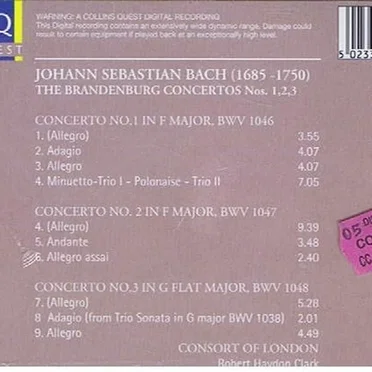 Brandenburg Concertos: Nos. 1, 2, 3