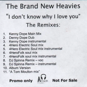 I Don't Know Why (I Love You) - The Remixes