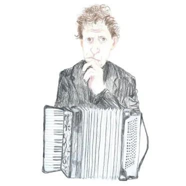 Plays Philip Glass on Accordion