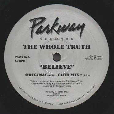 Believe by The Whole Truth - album cover