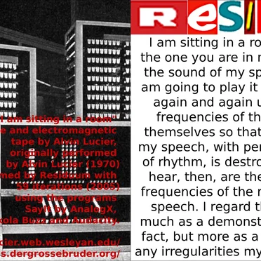 I Am Sitting in a Room by Residuum - album cover