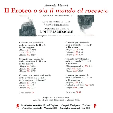 Il Proteo: O Sia Il Mondo Al Rovescio