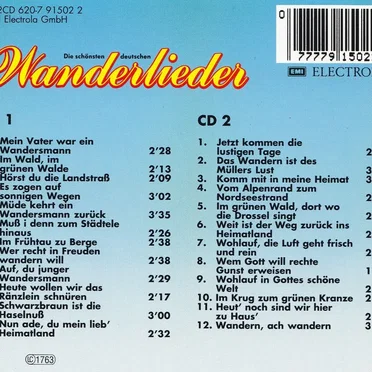 Die schönsten deutschen Wanderlieder
