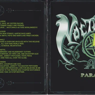 Paradox by Nocturnus AD - album cover