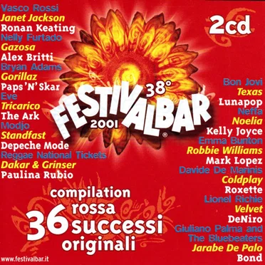 38º Festivalbar 2001: Compilation rossa by Various Artists - album cover