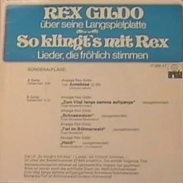 So klingt's mit Rex - Lieder, die fröhlich stimmen