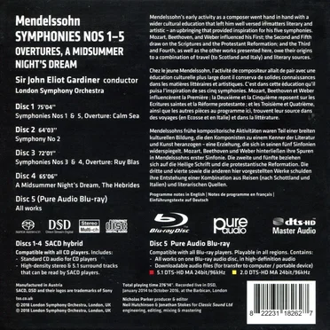 Symphonies nos. 1-5 / Overtures / A Midsummer Night’s Dream