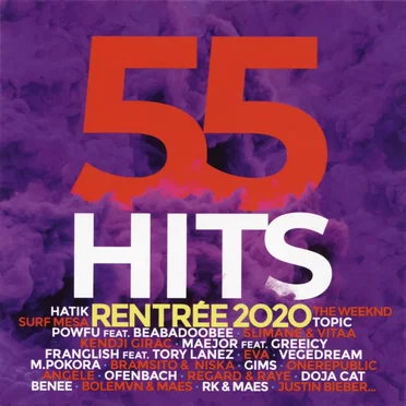 55 Hits rentrée 2020 by Various Artists - album cover