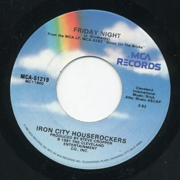 Friday Night by Iron City Houserockers - album cover