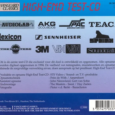 High End Test CD by Various Artists - album cover