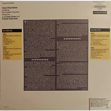 Sinfonia Concertante in E-Flat K.364; Concertone in C Major K.190; Sinfonia Concertante In D Major; Sinfonie Concertante In B-Flat Op.29