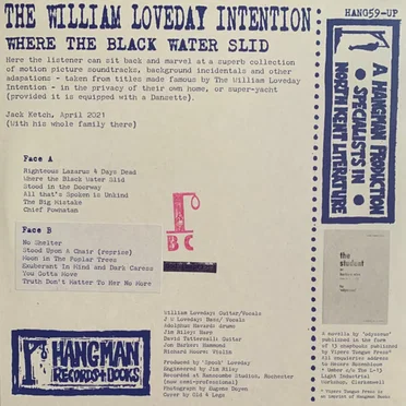 Where The Black Water Slid by The William Loveday Intention - album cover