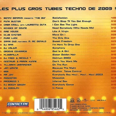 Techno 2003 by Various Artists - album cover