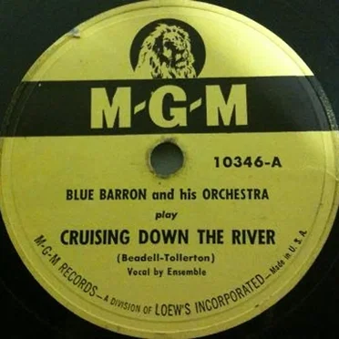Crusing Down the River / Powder Your Face With Sunshine by Blue Barron and His Orchestra - album cover