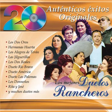 20 auténticos éxitos originales: Los mejores duetos rancheros by Various Artists - album cover