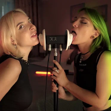 ASMR Vally & Elsa Professional Licking Your Ears by The Sounds of Girls - album cover
