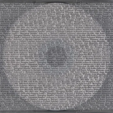 Late Monoliths, 2011-2013