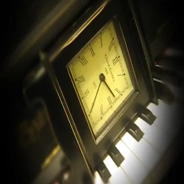 Clock falling on a piano by MASSI - album cover