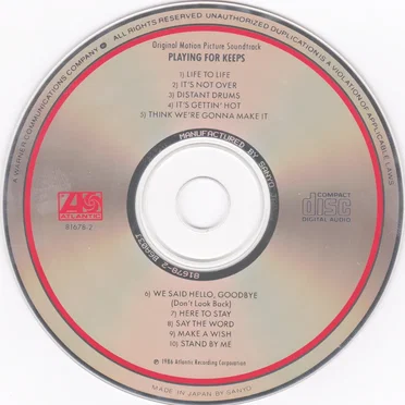 Playing for Keeps: Original Motion Picture Soundtrack by Various Artists - album cover