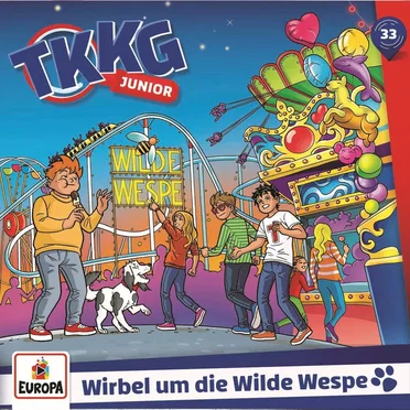 TKKG Junior 33: Wirbel um die Wilde Wespe by Frank Gustavus - album cover