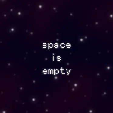 space is empty.