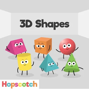 3D Shapes Song by Hopscotch Songs - album cover