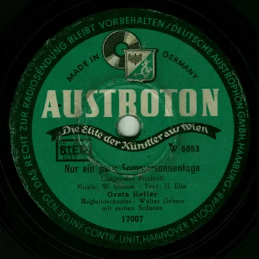 Nur ein paar Sommersonnentage / Abschiedswalzer