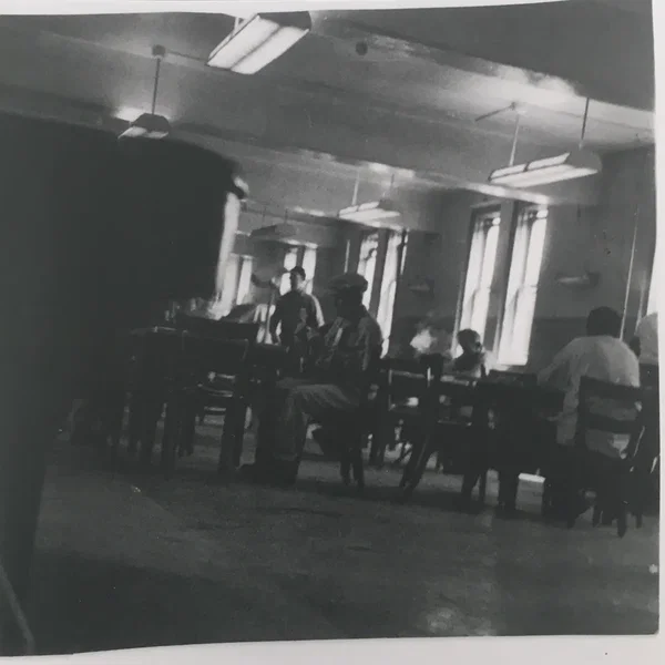 I Took the Train b/w Painting of Trial Medicine