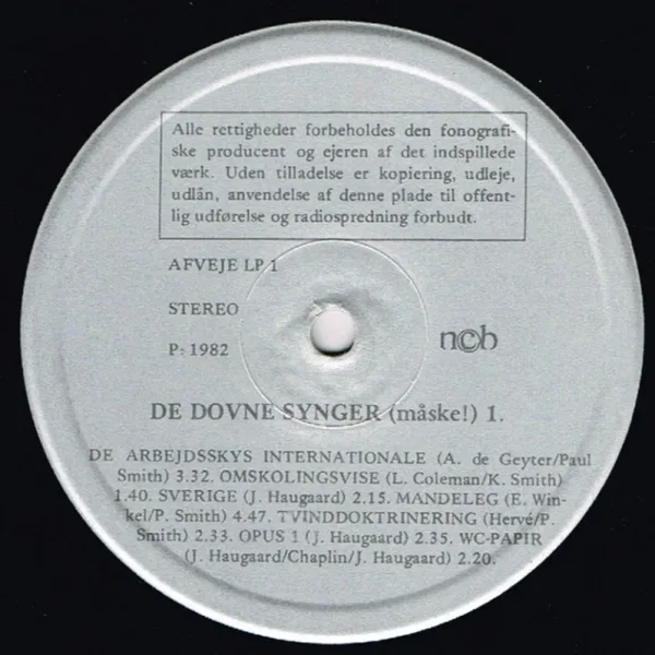 De dovne synger (Måske!)