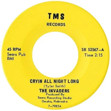 Cryin All Night Long / I Was A Fool by The Invaders - album cover